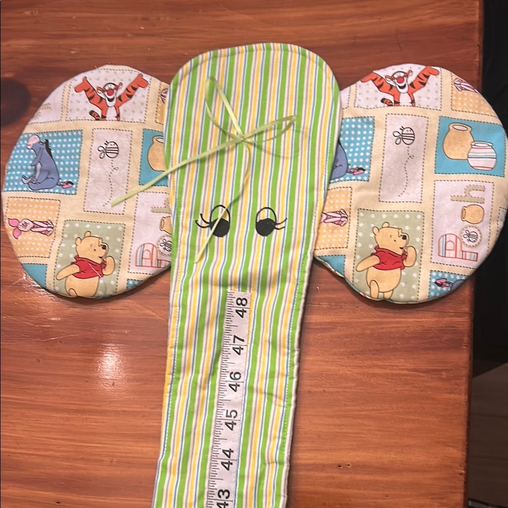 Kids Elephant Growth Chart with Stripes